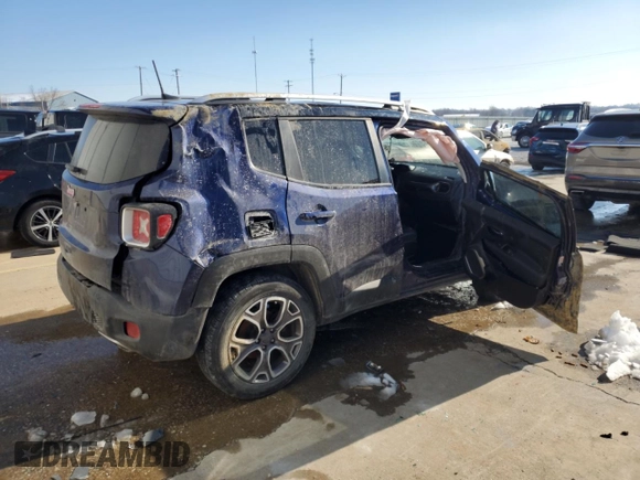2018 Jeep Renegade Limited с VIN ZACCJBDB3JPH43930, выставлен на аукционе Copart как лот 88954385 с пробегом 35 112 миль миль и Списание • Salvage title. История ставок и продаж доступна на DreamBid. Изображение 3.