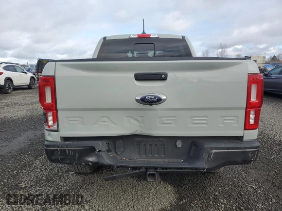 2021 Ford Ranger XL with VIN 1FTER4FH2MLD43784, listed as a Copart auction lot 46922955 with 34,627 mi miles and Salvage Title. Bid and sale history available at DreamBid. Image 6.