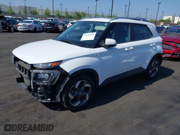 2022 Hyundai Venue Limited with VIN KMHRC8A3XNU185711, listed as a IAAI auction lot 42195088 with 31,957 mi miles and . Bid and sale history available at DreamBid. Image 2.