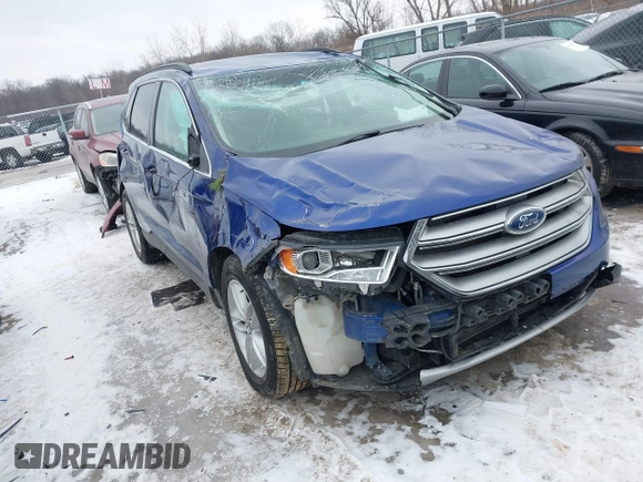 2015 Ford Edge SEL with VIN 2FMTK3J85FBB17198, listed as a IAAI auction lot 41388073 with 168,206 mi miles. Bid and sale history available at carsss.com. Image 1.
