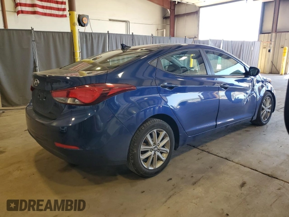 2015 Hyundai Elantra SE with VIN 5NPDH4AE9FH619848, listed as a Copart auction lot 54299825 with 49,432 mi miles and Salvage Title. Bid and sale history available at DreamBid. Image 3.