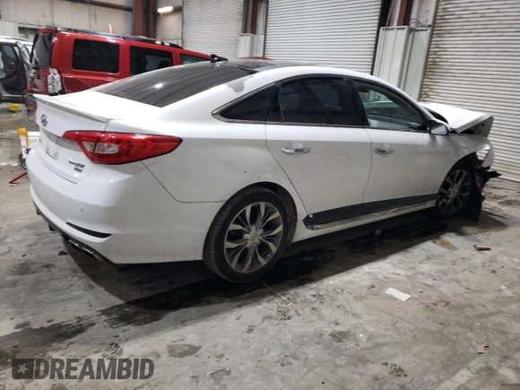 2015 Hyundai Sonata Limited z VIN 5NPE34ABXFH256114, wystawiony jako Copart lot #41860195 z przebiegiem 183 984 mil mil oraz Szkoda całkowita • Salvage title. Historia ofert i sprzedaży dostępna na DreamBid. Obrazek 3.