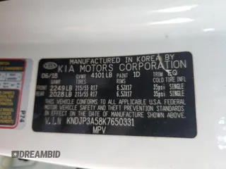 2019 Kia Soul + with VIN KNDJP3A58K7650331, listed as a Copart auction lot 45686285 with Not Provided miles and Salvage Title. Bid and sale history available at DreamBid. Image 12.