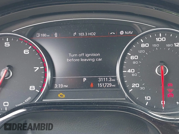 2015 Audi A8 4.0T with VIN WAU32AFD4FN002477, listed as a IAAI auction lot 42157514 with 151,729 mi miles and . Bid and sale history available at DreamBid. Image 15.