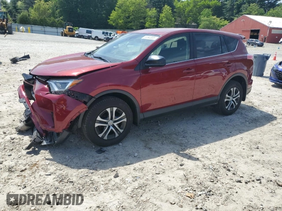 2018 Toyota RAV4 LE z VIN JTMBFREV5JD256595, wystawiony jako Copart lot #58344885 z przebiegiem 83 953 mil mil oraz Szkoda całkowita • Salvage title. Historia ofert i sprzedaży dostępna na DreamBid. Obrazek 1.