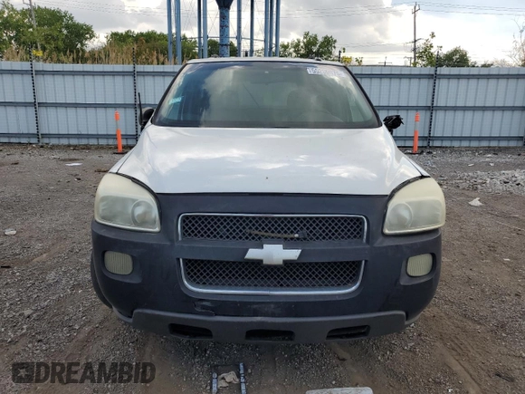 2005 Chevrolet Uplander LS z VIN 1GNDV23L45D269596, wystawiony jako Copart lot #55269075 z przebiegiem 196 353 mil mil oraz Szkoda całkowita • Salvage title. Historia ofert i sprzedaży dostępna na DreamBid. Obrazek 5.