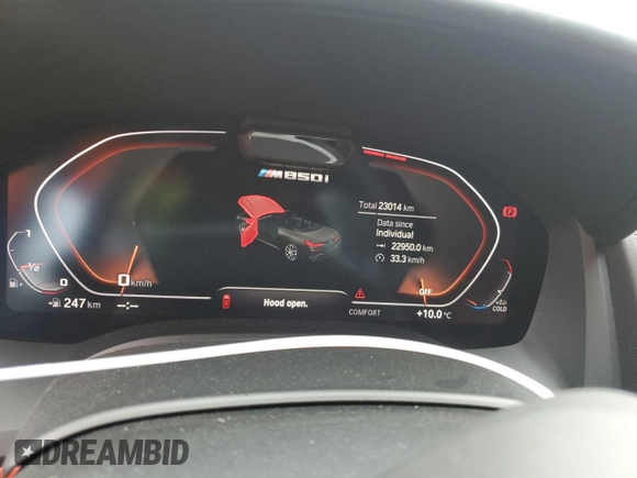 2019 BMW 8 Series M850i xDrive with VIN WBAFY4C51KBX39240, listed as a Copart auction lot 58042555 with 23,014 mi miles and Non repairable. Bid and sale history available at DreamBid. Image 9.