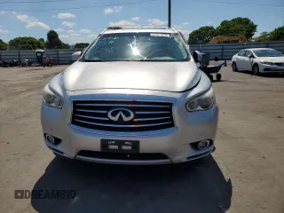 2014 Infiniti QX60 with VIN 5N1AL0MM5EC552698, listed as a Copart auction lot 57071675 with 123,610 mi miles and Salvage title. Bid and sale history available at DreamBid. Image 5.
