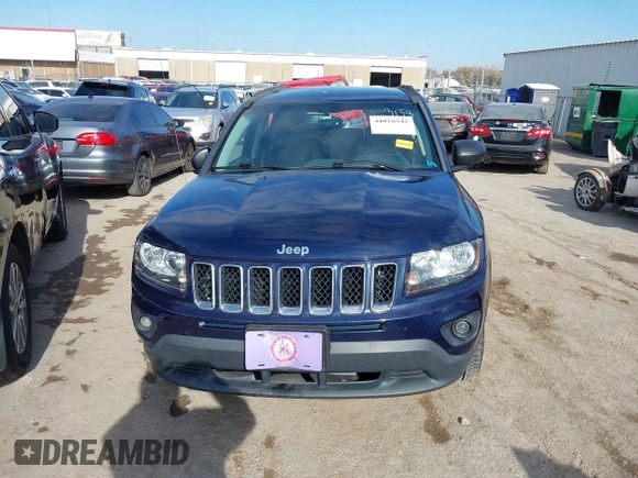 2017 Jeep Compass 75th Anniversary Edition with VIN 1C4NJDBB0HD143138, listed as a IAAI auction lot 41016542 with 118,402 mi miles. Bid and sale history available at carsss.com. Image 12.