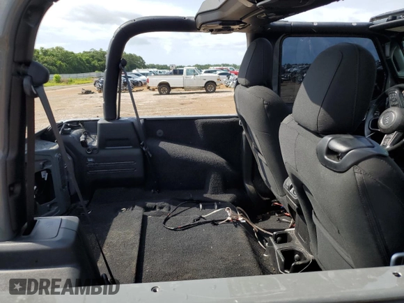 2021 Jeep Wrangler Sport with VIN 1C4GJXAN2MW523442, listed as a Copart auction lot 58253505 with 77,393 mi miles and Salvage title. Bid and sale history available at DreamBid. Image 10.