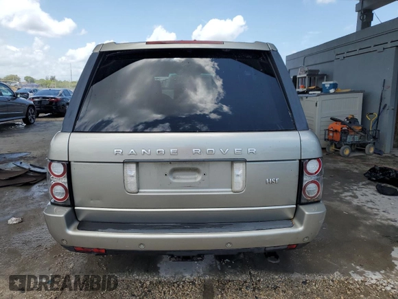 2011 Land Rover Range Rover HSE with VIN SALME1D46BA348977, listed as a Copart auction lot 58590575 with 147,038 mi miles and Clean title. Bid and sale history available at DreamBid. Image 6.