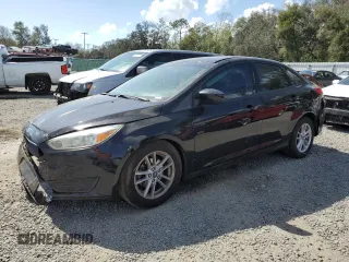 2018 Ford Focus SE with VIN 1FADP3F25JL256440, listed as a Copart auction lot 45380435 with 97,099 mi miles and Salvage Title. Bid and sale history available at carsss.com. Image 1.