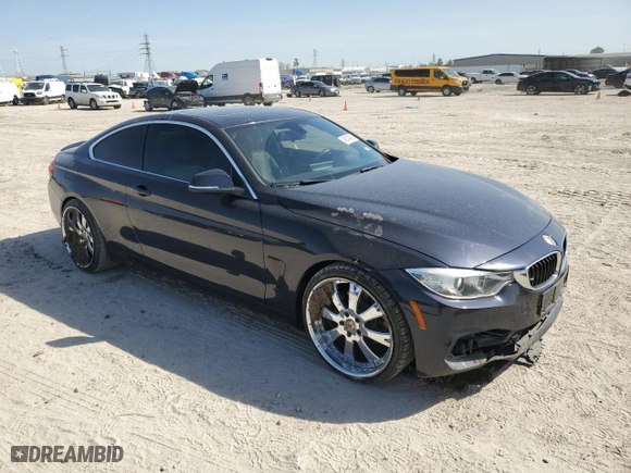 2016 BMW 4 Series 428i with VIN WBA3N7C55GK228036, listed as a Copart auction lot 48144265 with 81,514 mi miles and Salvage Title. Bid and sale history available at carsss.com. Image 4.
