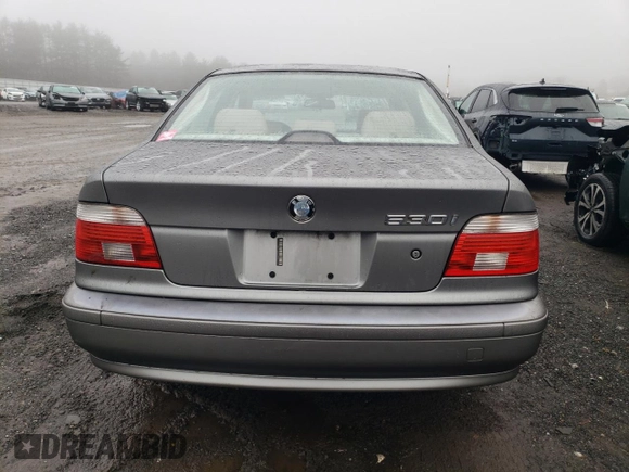 2003 BMW 5 Series 530iA with VIN WBADT63463CK43600, listed as a Copart auction lot 85340764 with 0 mi miles and Salvage Title. Bid and sale history available at carsss.com. Image 6.