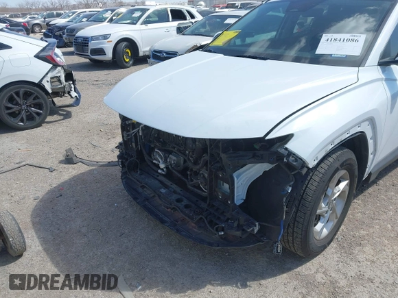 2022 Hyundai Tucson SEL with VIN 5NMJB3AE5NH003705, listed as a IAAI auction lot 41841086 with 36,568 mi miles. Bid and sale history available at carsss.com. Image 6.