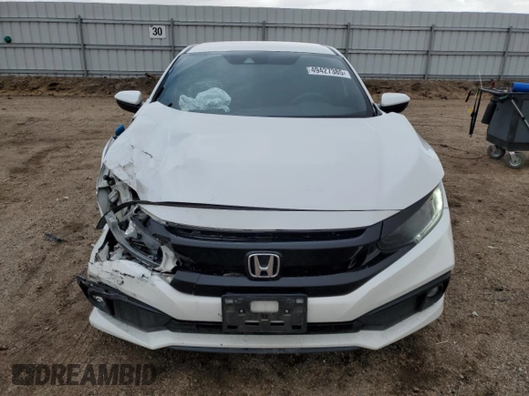 2019 Honda Civic Sedan Sport with VIN 2HGFC2F81KH542637, listed as a Copart auction lot 49427385 with 80,025 mi miles and Salvage Title. Bid and sale history available at carsss.com. Image 5.