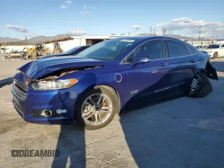 2015 Ford Fusion Energi Titanium with VIN 3FA6P0SU4FR139942, listed as a Copart auction lot 48350265 with 160,581 mi miles and Salvage Title. Bid and sale history available at carsss.com. Image 1.