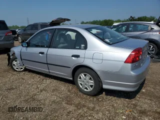 2004 Honda Civic VP with VIN 1HGES16314L008220, listed as a Copart auction lot 59743065 with 132,383 mi miles and Salvage title. Bid and sale history available at DreamBid. Image 2.