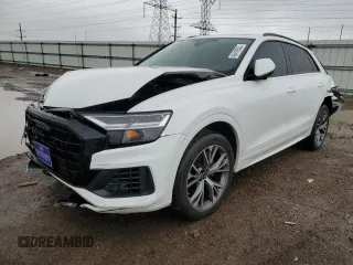 2022 Audi Q8 Premium with VIN WA1AVBF15ND034771, listed as a Copart auction lot 49419335 with 54,403 mi miles and Salvage title. Bid and sale history available at DreamBid. Image 1.