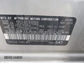 2020 Mitsubishi Outlander ES z VIN JA4AZ3A32LZ026792, wystawiony jako IAAI lot #41907596 z przebiegiem 145 638 mil mil oraz . Historia ofert i sprzedaży dostępna na DreamBid. Obrazek 9.