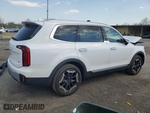 2023 Kia Telluride S with VIN 5XYP6DGC0PG384872, listed as a Copart auction lot 54167555 with 20,324 mi miles and Salvage title. Bid and sale history available at DreamBid. Image 3.