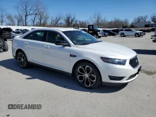 2015 Ford Taurus SHO with VIN 1FAHP2KT3FG203228, listed as a Copart auction lot 49688775 with 76,218 mi miles and Salvage Title. Bid and sale history available at DreamBid. Image 4.