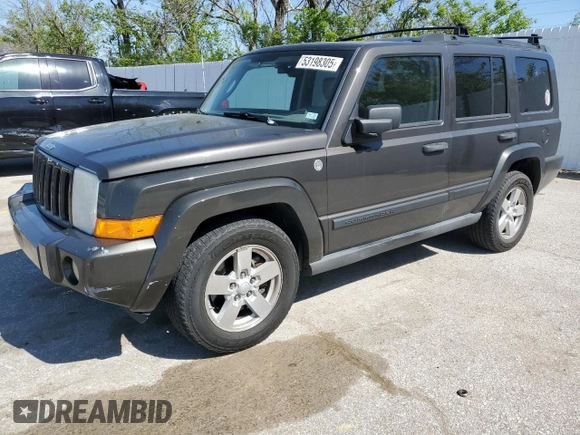 2006 Jeep Commander with VIN 1J8HG48N36C105167, listed as a Copart auction lot 53198305 with 216,682 mi miles and Clean Title. Bid and sale history available at carsss.com. Image 1.