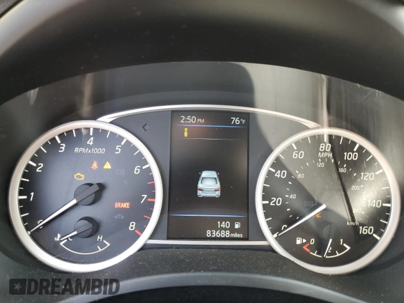 2019 Nissan Sentra SR with VIN 3N1AB7AP9KY404722, listed as a Copart auction lot 50399785 with 83,688 mi miles and Salvage Title. Bid and sale history available at carsss.com. Image 9.