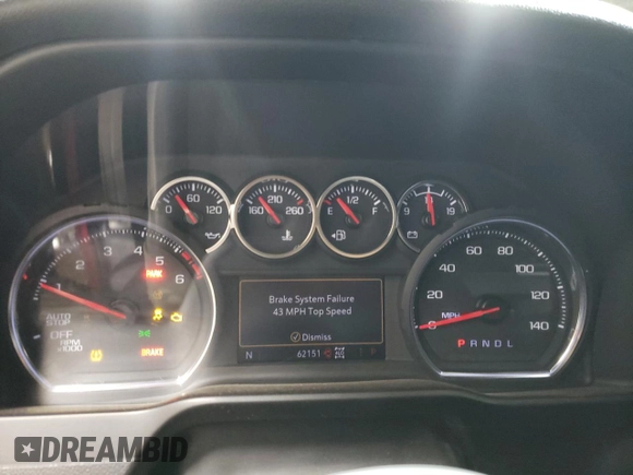 2021 Chevrolet Silverado 1500 LT with VIN 3GCUYDET5MG238738, listed as a Copart auction lot 82143104 with 62,151 mi miles and Salvage Title. Bid and sale history available at carsss.com. Image 9.