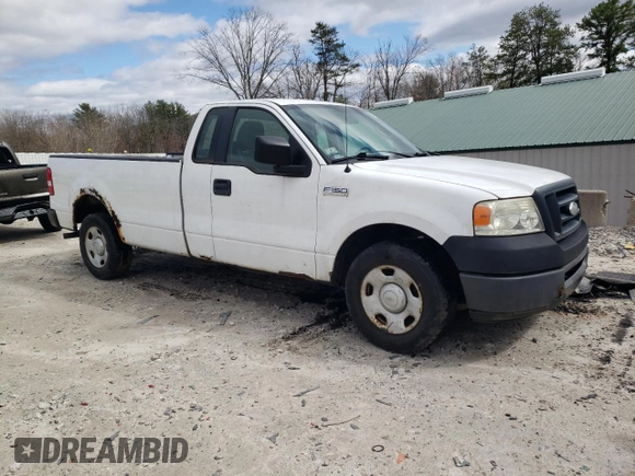 2008 Ford F-150 XL with VIN 1FTRF12228KF02759, listed as a Copart auction lot 53529595 with 76,304 mi miles and Clean Title. Bid and sale history available at DreamBid. Image 4.