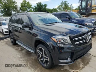 2018 Mercedes-Benz GLS 550 with VIN 4JGDF7DE3JB025569, listed as a Copart auction lot 59943684 with 73,074 mi miles and Salvage Title. Bid and sale history available at DreamBid. Image 4.