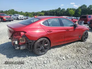 2022 Genesis G70 3.3T with VIN KMTG54TE0NU103418, listed as a Copart auction lot 61024094 with 7,750 mi miles and Salvage Title. Bid and sale history available at carsss.com. Image 3.