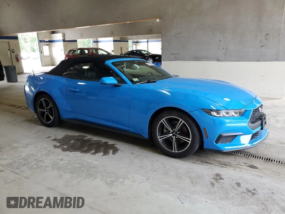 2024 Ford Mustang EcoBoost with VIN 1FAGP8UH7R5132543, listed as a Copart auction lot 60214145 with 21,728 mi miles and Clean title. Bid and sale history available at DreamBid. Image 4.