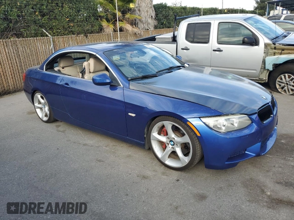 2011 BMW 3 Series 335i with VIN WBADX7C57BE261271, listed as a Copart auction lot 46655445 with 98,328 mi miles and Salvage Title. Bid and sale history available at carsss.com. Image 4.