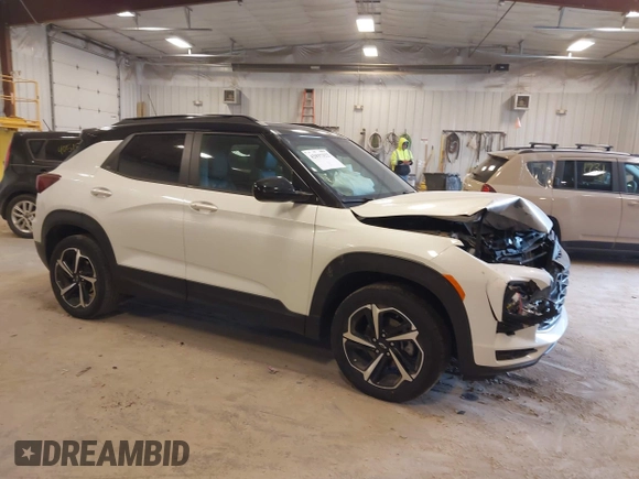 2022 Chevrolet TrailBlazer RS with VIN KL79MUSL9NB015079, listed as a IAAI auction lot 42037322 with 73,701 mi miles and . Bid and sale history available at DreamBid. Image 1.