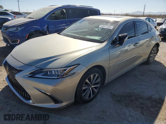 2020 Lexus ES with VIN 58ADZ1B19LU080435, listed as a Copart auction lot 44601095 with 84,278 mi miles and Salvage Title. Bid and sale history available at carsss.com. Image 1.