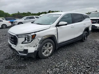 2022 GMC Terrain SLE z VIN 3GKALTEV1NL234843, wystawiony jako Copart lot #57646225 z przebiegiem 60 234 mil mil oraz Szkoda całkowita • Salvage title. Historia ofert i sprzedaży dostępna na DreamBid. Obrazek 1.