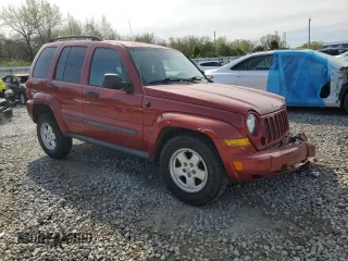 2007 Jeep Liberty Sport with VIN 1J4GL48K37W710143, listed as a Copart auction lot 50622585 with 203,305 mi miles and Salvage Title. Bid and sale history available at carsss.com. Image 4.