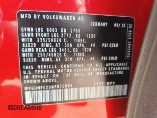 2022 Volkswagen ID.4 Pro S z VIN WVGUNPE23NP070009, wystawiony jako Copart lot #53162915 z przebiegiem 29 742 mil mil oraz Szkoda całkowita • Salvage title. Historia ofert i sprzedaży dostępna na DreamBid. Obrazek 14.