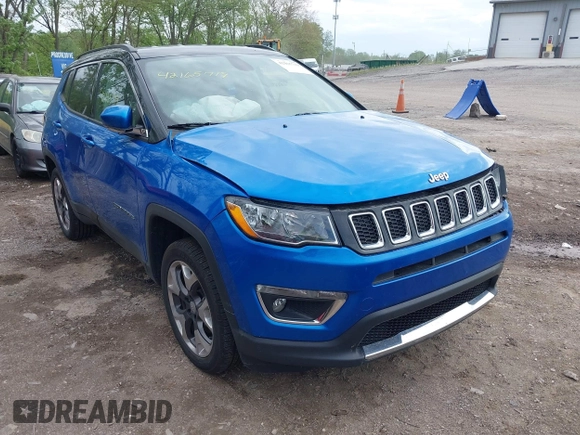 2019 Jeep Compass Limited с VIN 3C4NJDCBXKT647860, выставлен на аукционе IAAI как лот 42165719 с пробегом 82 860 миль миль и . История ставок и продаж доступна на DreamBid. Изображение 1.