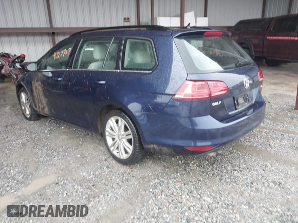 2015 Volkswagen Golf SportWagen TDI S with VIN 3VWCA7AU5FM507791, listed as a IAAI auction lot 41727707 with 150,738 mi miles. Bid and sale history available at carsss.com. Image 3.