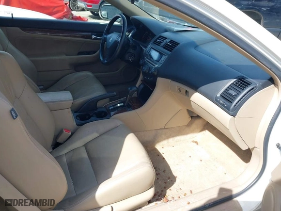 2007 Honda Accord Cpe EX-L with VIN 1HGCM72677A006377, listed as a IAAI auction lot 41750701 with 185,131 mi miles. Bid and sale history available at carsss.com. Image 5.