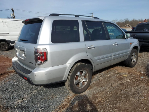 2007 Honda Pilot EX-L with VIN 5FNYF18797B028657, listed as a Copart auction lot 51262795 with 189,362 mi miles and Clean Title. Bid and sale history available at carsss.com. Image 3.