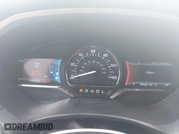 2018 Lincoln MKZ Hybrid Premiere with VIN 3LN6L5KU0JR629348, listed as a IAAI auction lot 41921017 with 119,974 mi miles and . Bid and sale history available at DreamBid. Image 7.