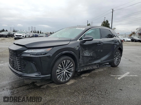 2023 Lexus RX 350h z VIN 2T2BBMCAXPC015258, wystawiony jako Copart lot #48760745 z przebiegiem 22 839 mil mil oraz Szkoda całkowita • Salvage title. Historia ofert i sprzedaży dostępna na DreamBid. Obrazek 1.