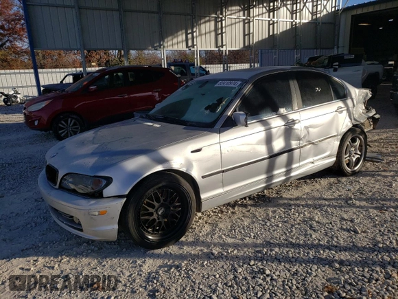 2003 BMW 3 Series 330i with VIN WBAEV534X3KM05095, listed as a Copart auction lot 82410974 with 220,644 mi miles and Salvage Title. Bid and sale history available at carsss.com. Image 1.