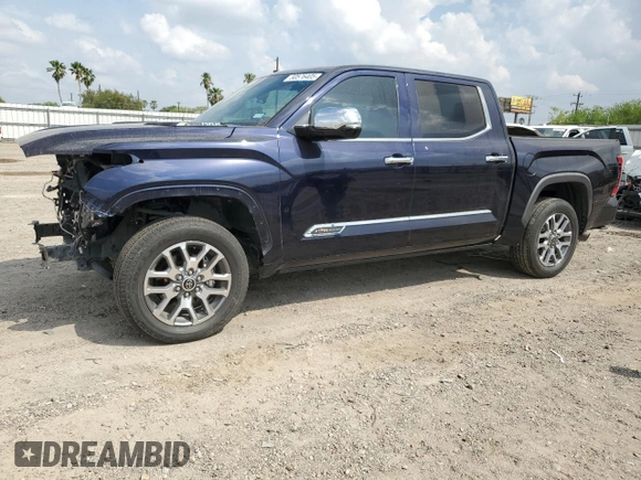2024 Toyota Tundra 1794 Edition with VIN 5TFMC5DBXRX054928, listed as a Copart auction lot 50576405 with 22,898 mi miles and Salvage title. Bid and sale history available at DreamBid. Image 1.