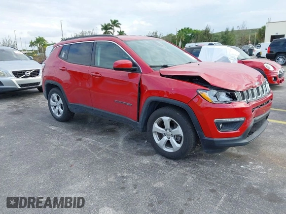 2018 Jeep Compass Latitude with VIN 3C4NJCBB1JT469511, listed as a IAAI auction lot 41609600 with 44,985 mi miles and . Bid and sale history available at carsss.com. Image 1.