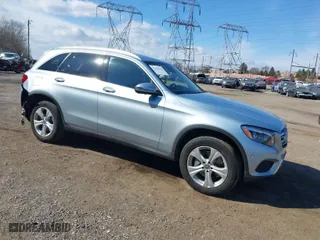 2018 Mercedes-Benz GLC with VIN WDC0G4KB9JV025138, listed as a IAAI auction lot 41654111 with 73,860 mi miles. Bid and sale history available at carsss.com. Image 1.