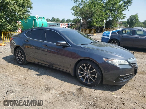 2016 Acura TLX Advance with VIN 19UUB2F76GA011361, listed as a Copart auction lot 63658805 with 174,117 mi miles and Salvage title. Bid and sale history available at DreamBid. Image 4.
